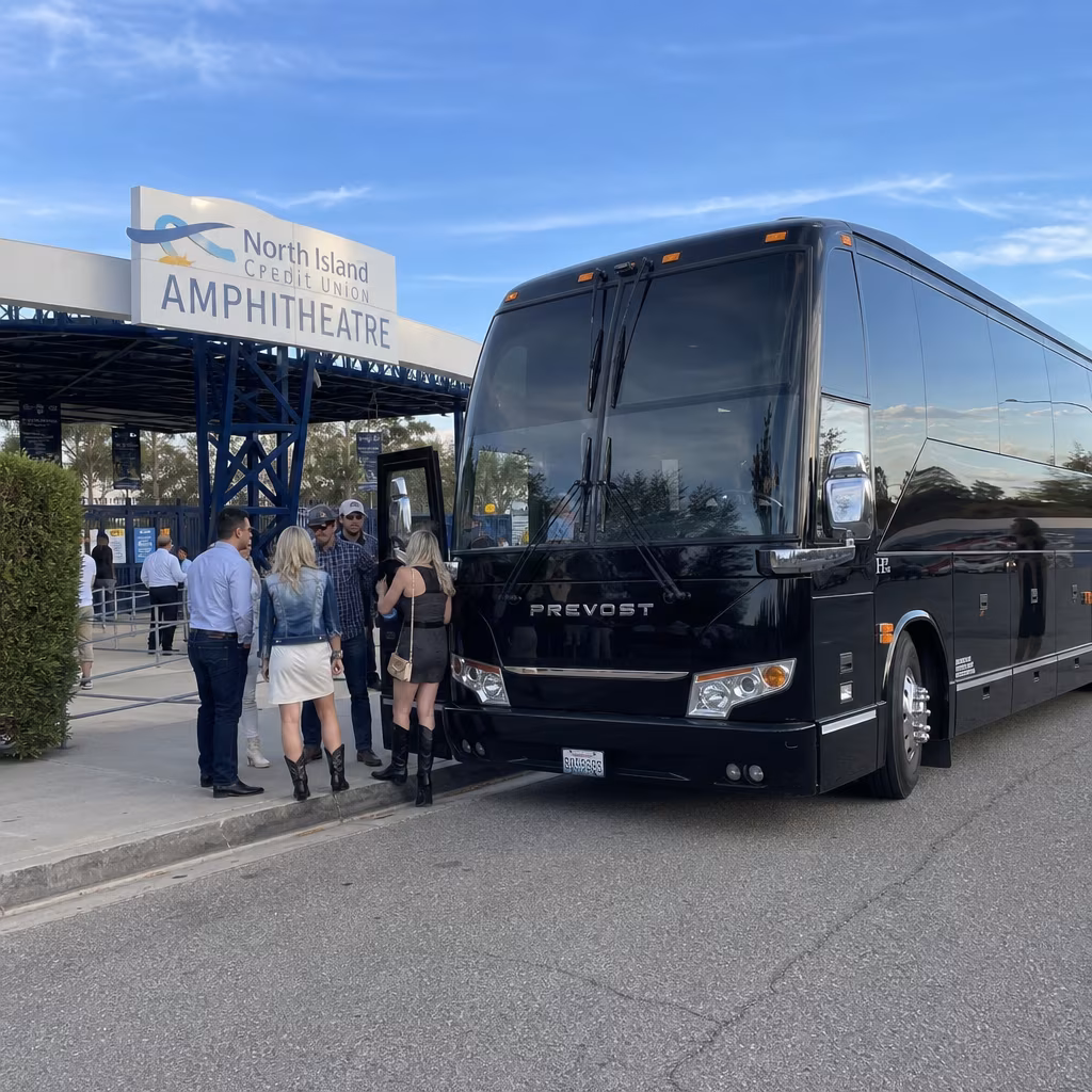 Rent a Bus to North Island Credit Union Amphitheatre