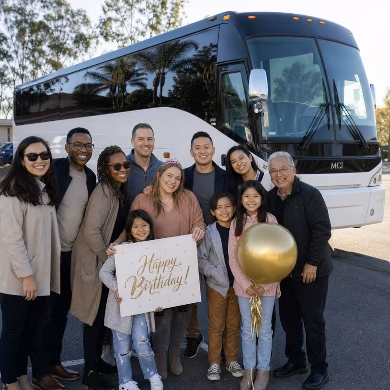 Passengers loading luggage while boarding an San Diego group shuttle