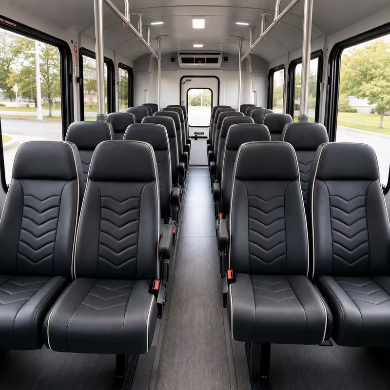 15-35 Passenger Minibus Interior