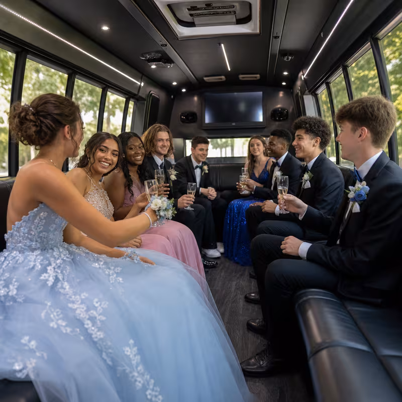 San Diego Prom & Homecoming Transportation fleet vehicle