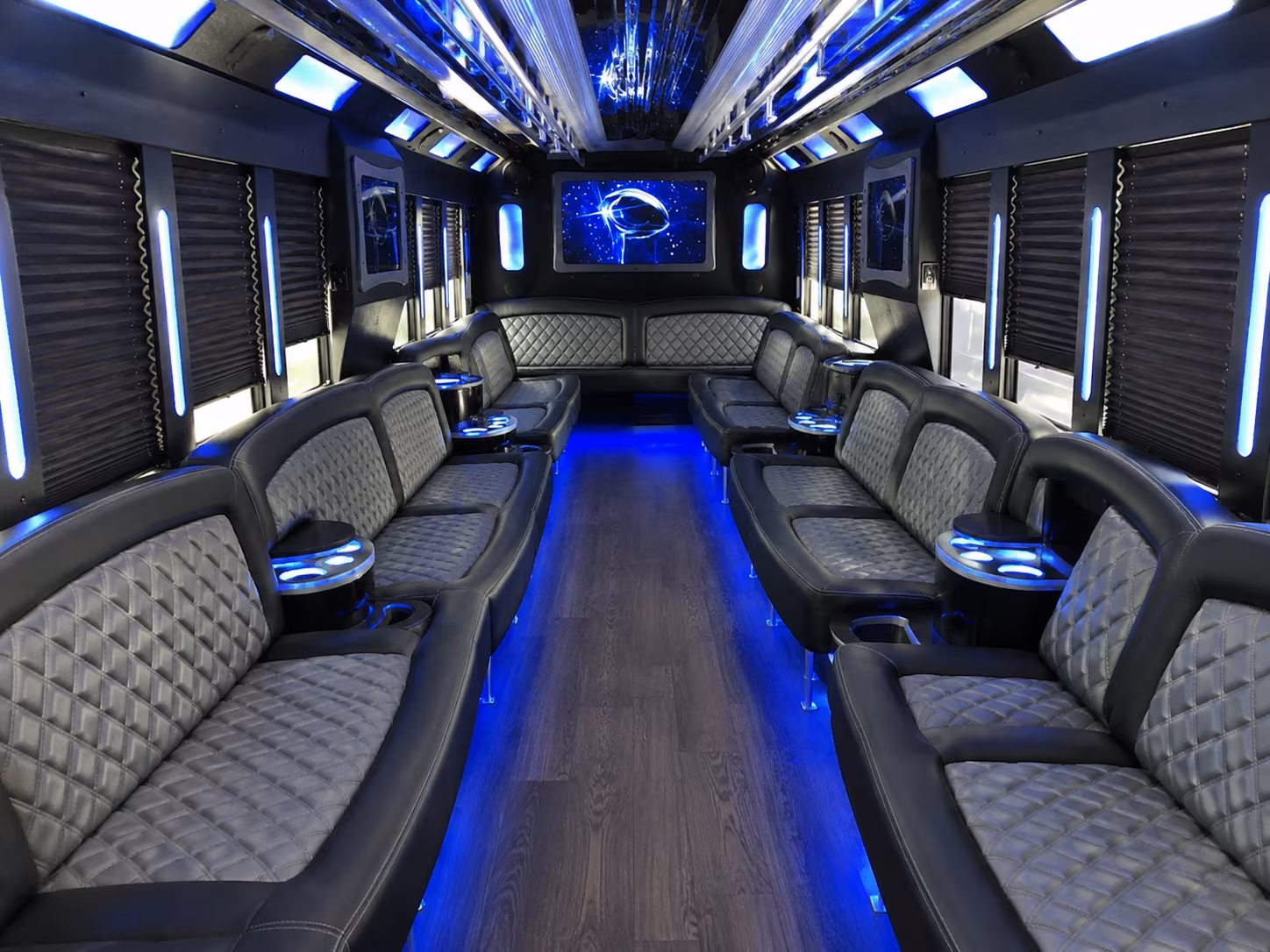 San Diego Private Event Transportation party bus exterior