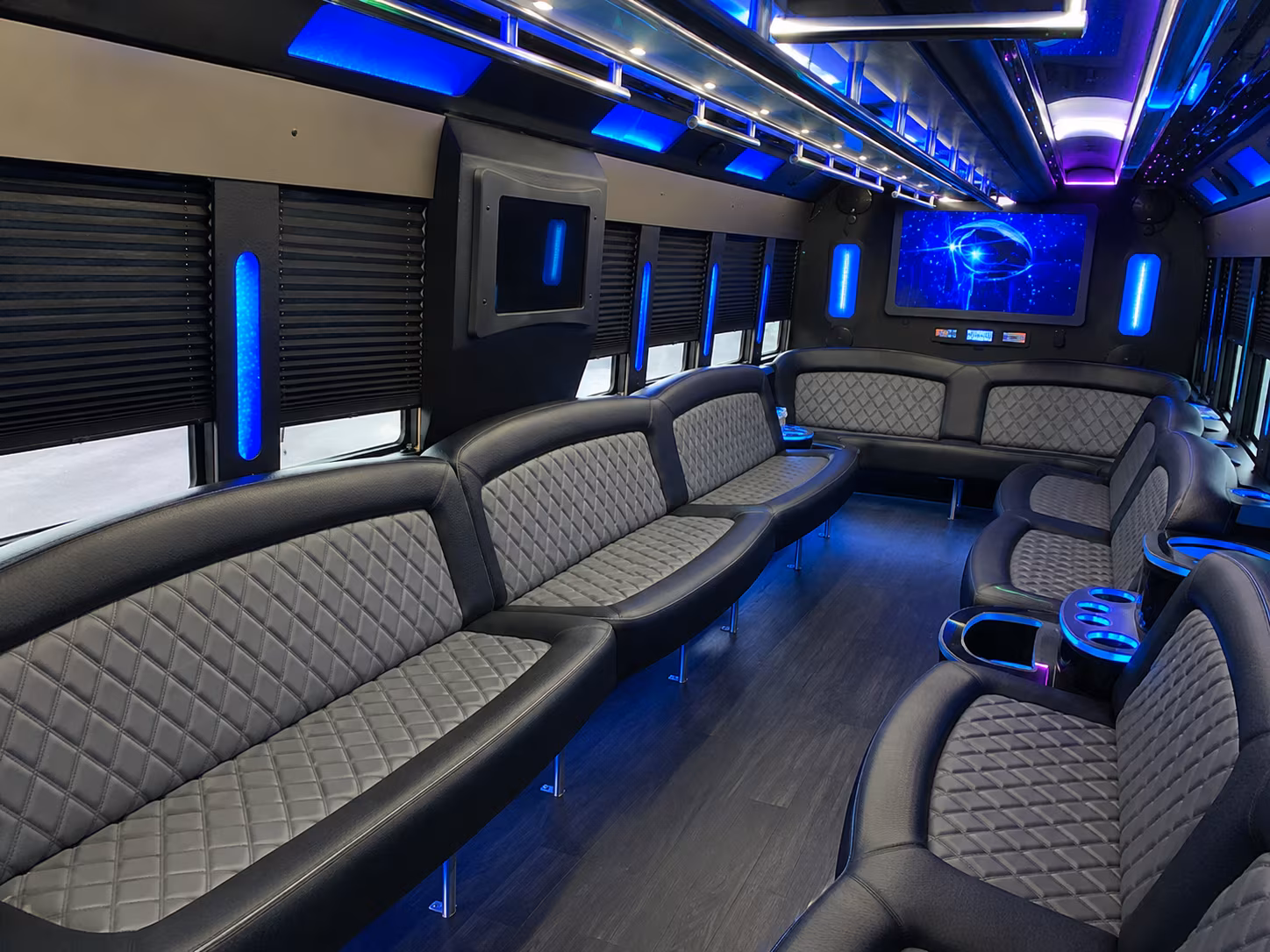 San Diego Private Event Transportation party bus exterior