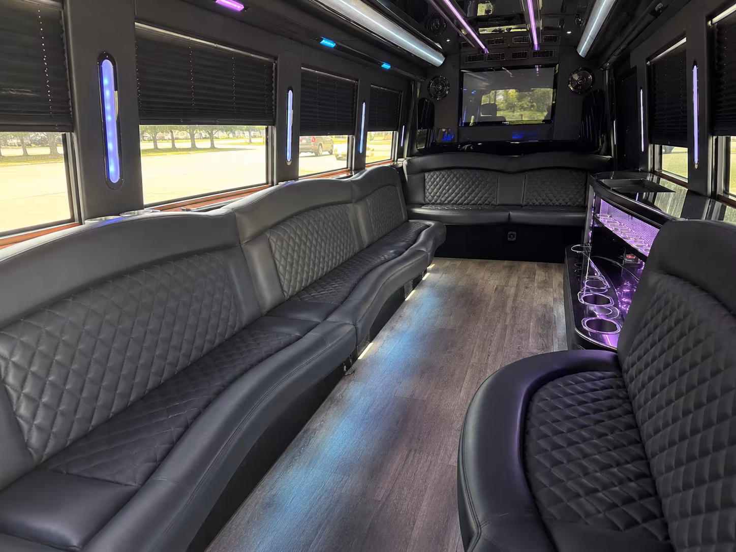 San Diego Prom & Homecoming Transportation party bus exterior