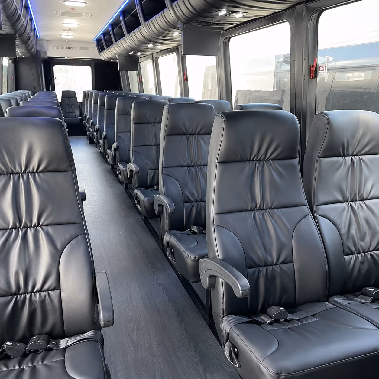 San Diego School Event Transportation party bus exterior