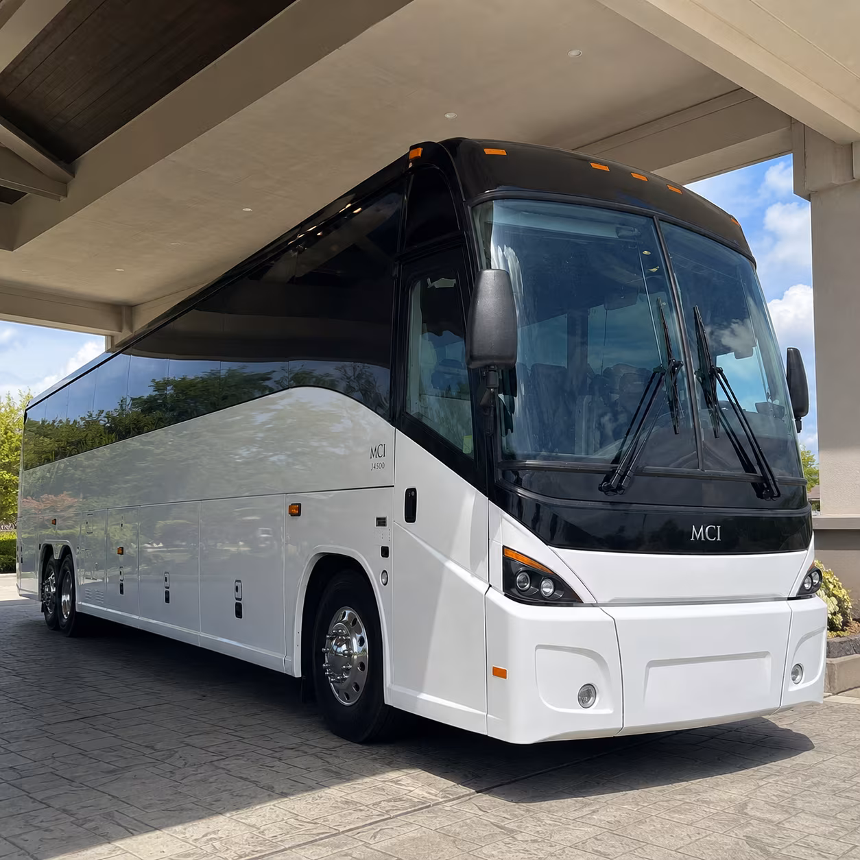 San Diego School Event Transportation party bus exterior