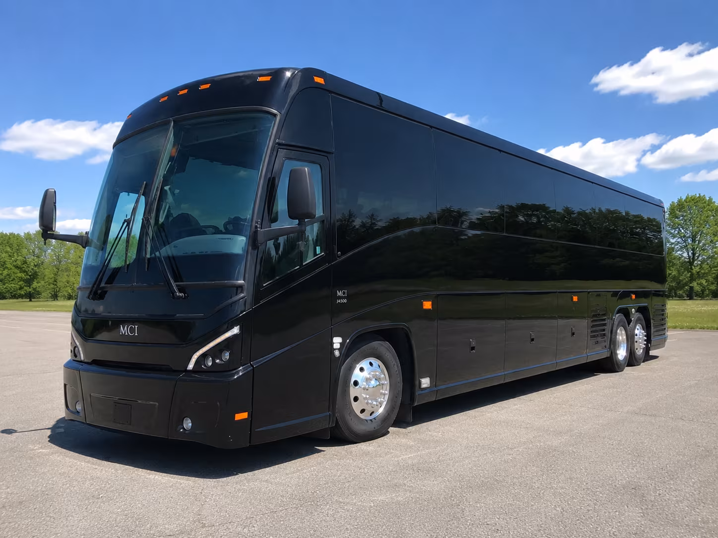 San Diego School Event Transportation party bus exterior