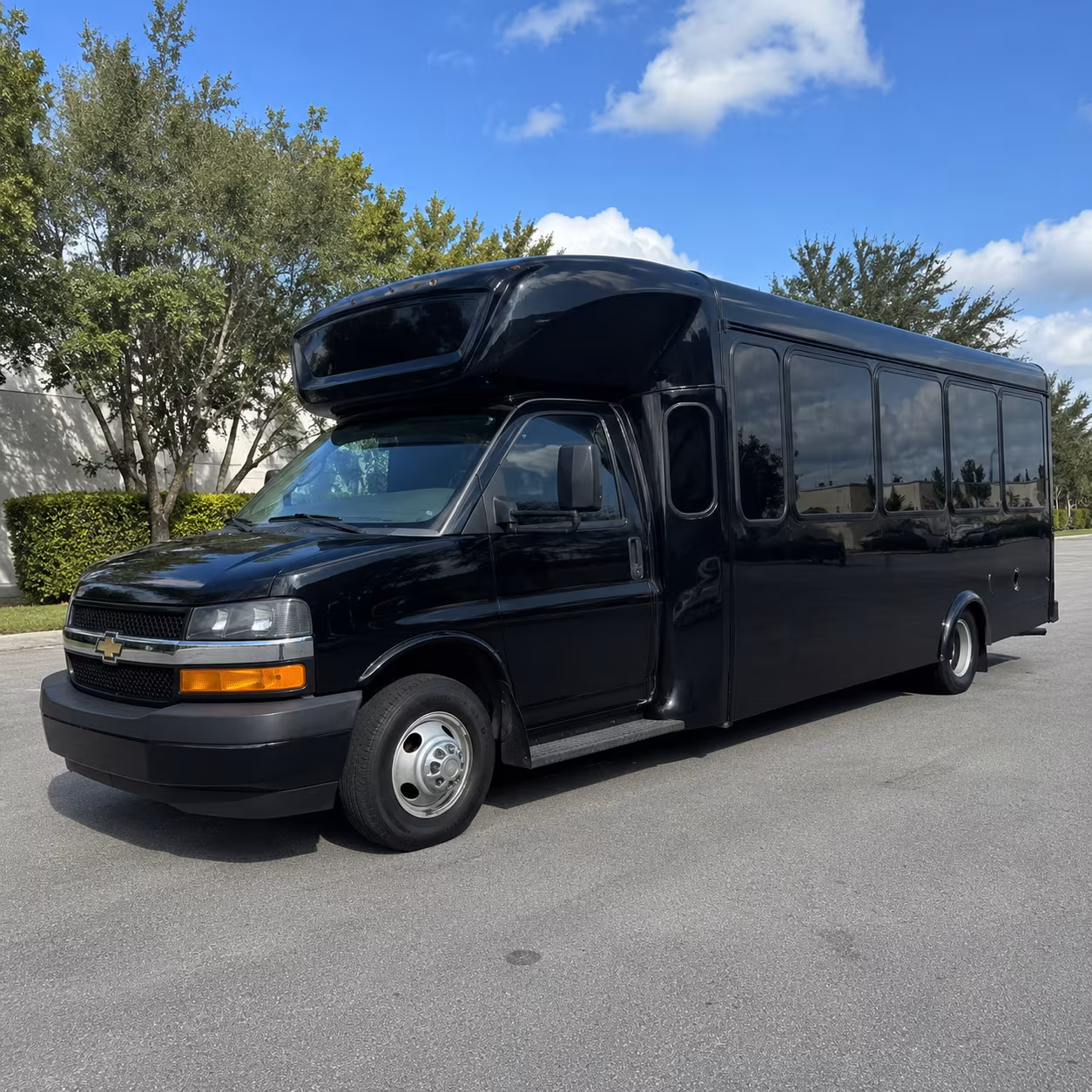 San Diego Wedding Transportation party bus exterior