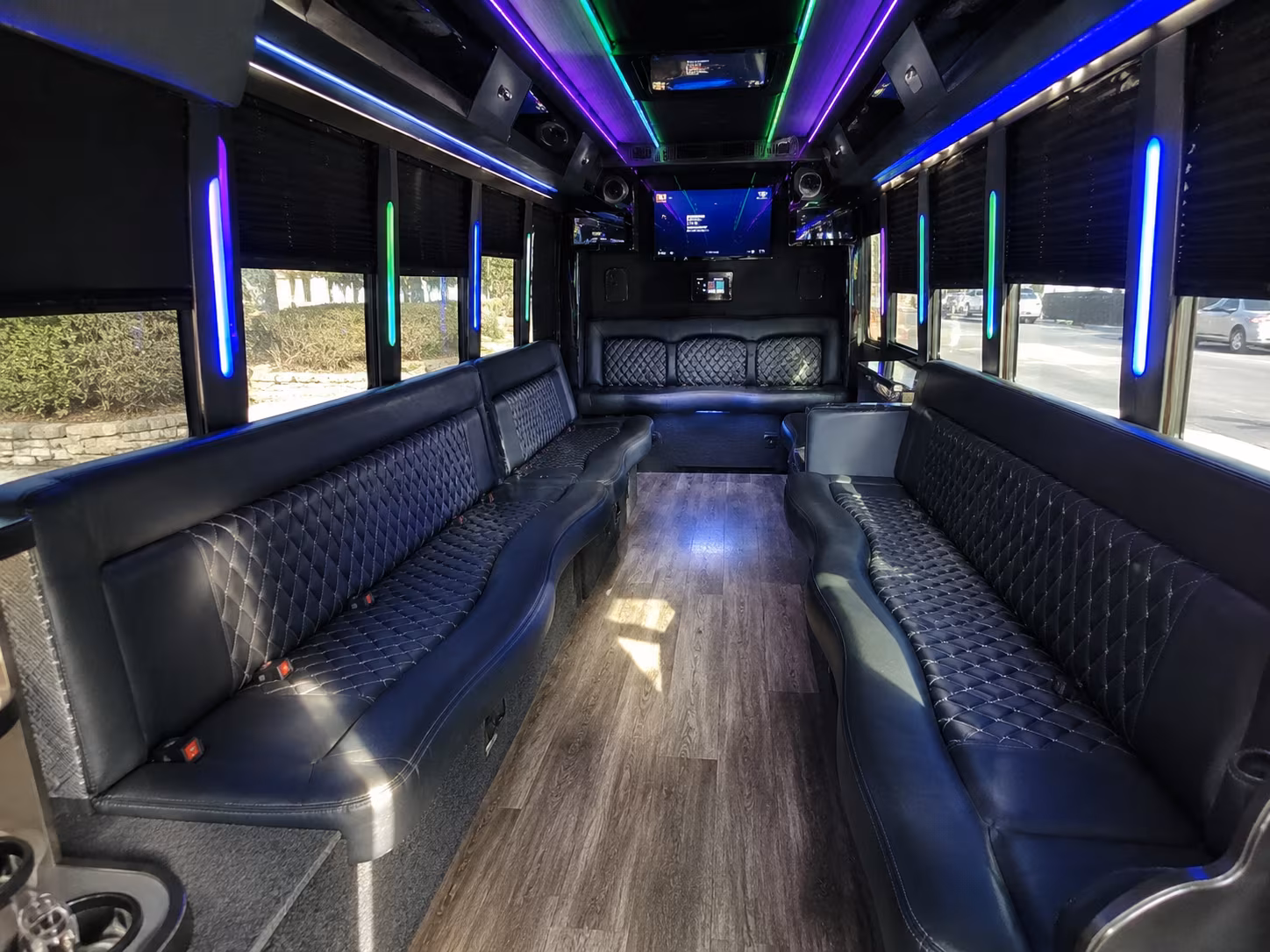 San Diego Wedding Transportation onboard seating