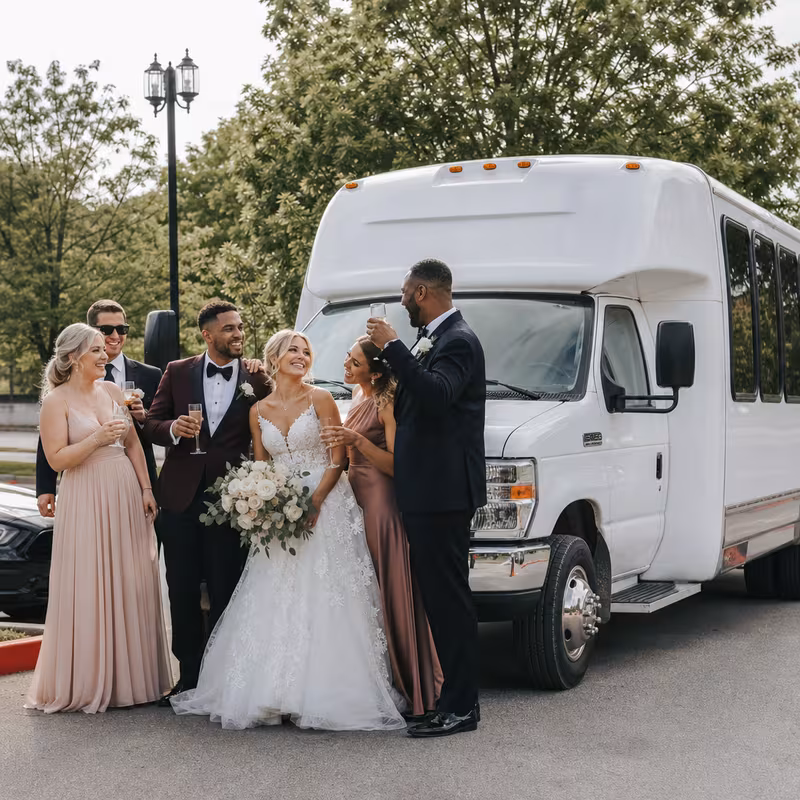Passengers loading luggage while boarding an San Diego group shuttle