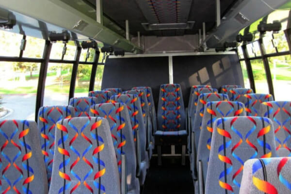 escondido 18 passenger mini bus interior